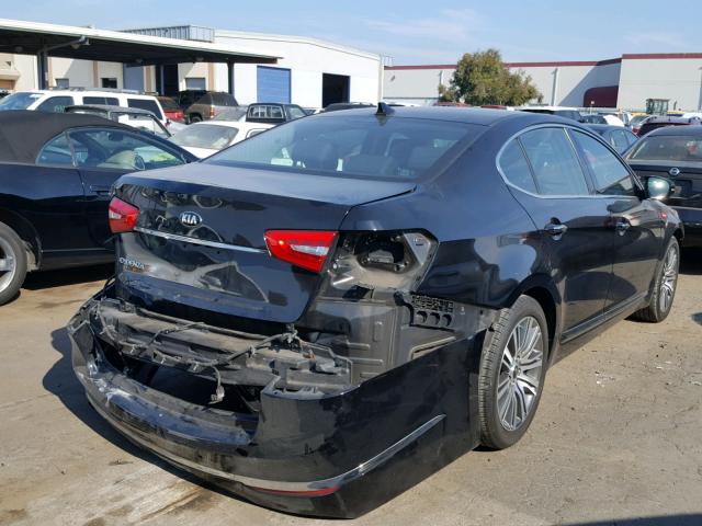 KNALN4D78E5152435 - 2014 KIA CADENZA PR BLACK photo 4