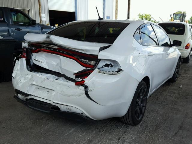 1C3CDFBH4DD181887 - 2013 DODGE DART SXT WHITE photo 4