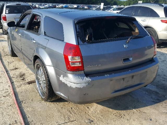 2D8FV47T26H265432 - 2006 DODGE MAGNUM SE BLUE photo 3