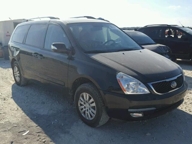 KNDMG4C78E6544747 - 2014 KIA SEDONA LX BLACK photo 1