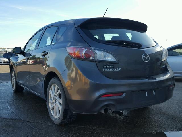 JM1BL1M70D1736479 - 2013 MAZDA 3 GRAY photo 3