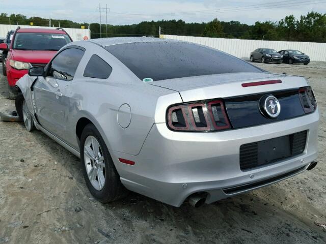 1ZVBP8AM2E5211650 - 2014 FORD MUSTANG SILVER photo 3