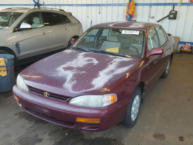 4T1BG12K0TU712042 - 1996 TOYOTA CAMRY DX RED photo 2