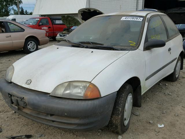 2S2AB21H716604805 - 2001 SUZUKI SWIFT BASE WHITE photo 2