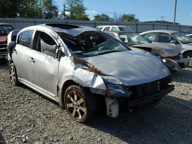 3N1AB6AP1CL737408 - 2012 NISSAN SENTRA SILVER photo 1