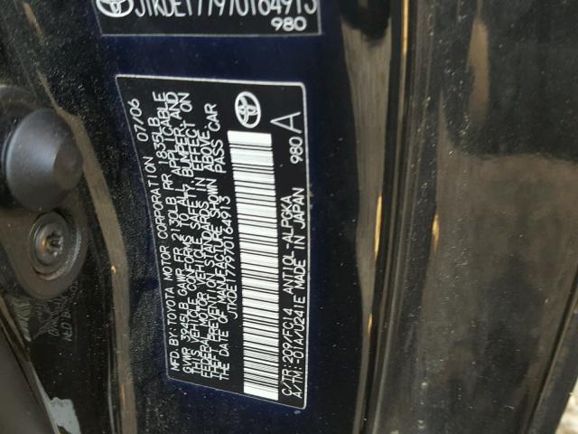 JTKDE177970164913 - 2007 TOYOTA SCION TC 黑色 照片 10