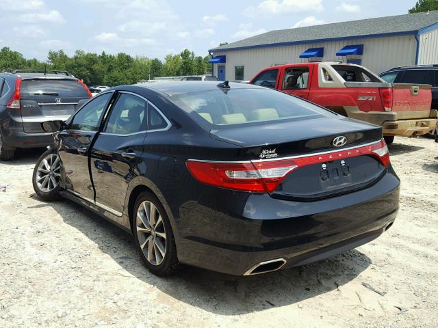 KMHFG4JG0HA591389 - 2017 HYUNDAI AZERA BLACK photo 3