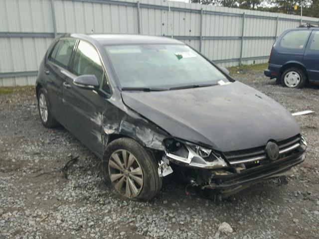 3VW2A7AU6FM052963 - 2015 VOLKSWAGEN GOLF TDI BLACK photo 1