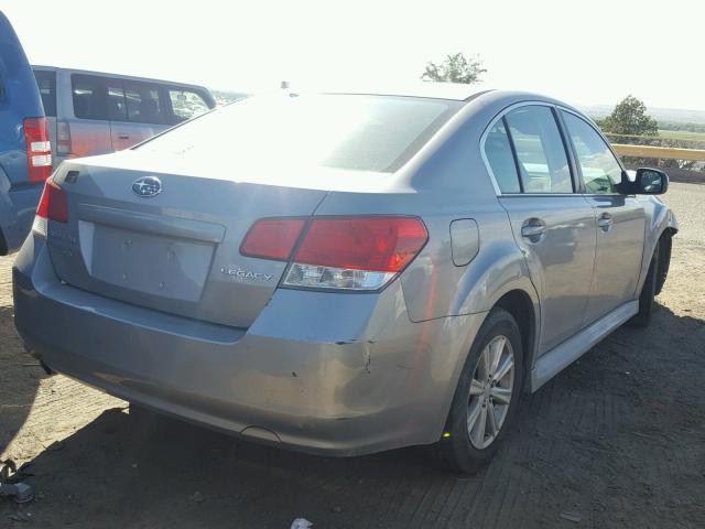 4S3BMCD60A3220526 - 2010 SUBARU LEGACY 2.5 SILVER photo 4