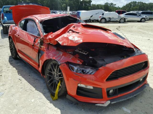 1FA6P8CF4F5397721 - 2015 FORD MUSTANG ORANGE photo 1