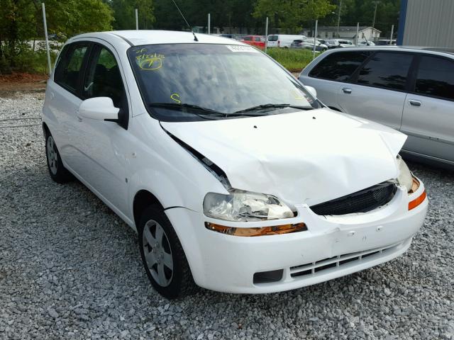 KL1TD666X7B696422 - 2007 CHEVROLET AVEO BASE Ақ фото 1