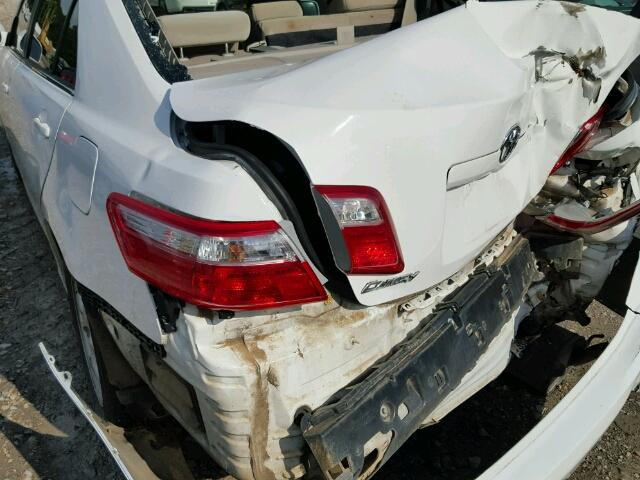 4T1BE46K07U523642 - 2007 TOYOTA CAMRY NEW WHITE photo 9