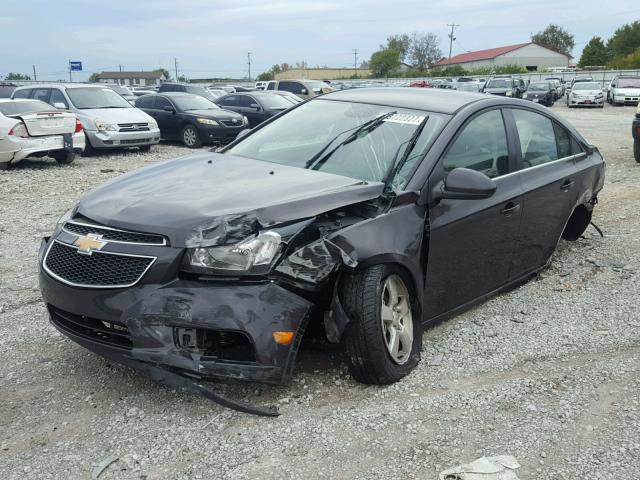 1G1PC5SB1E7332845 - 2014 CHEVROLET CRUZE LT CHARCOAL photo 2