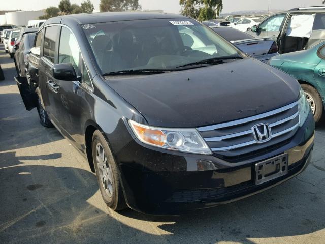 5FNRL5H6XCB013820 - 2012 HONDA ODYSSEY EX BLACK photo 1