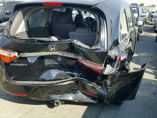 5FNRL5H6XCB013820 - 2012 HONDA ODYSSEY EX BLACK photo 9