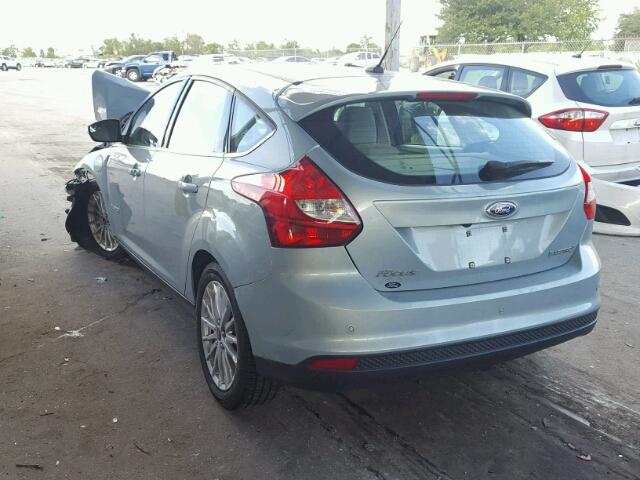 1FADP3R4XEL249633 - 2014 FORD FOCUS BEV BLUE photo 3
