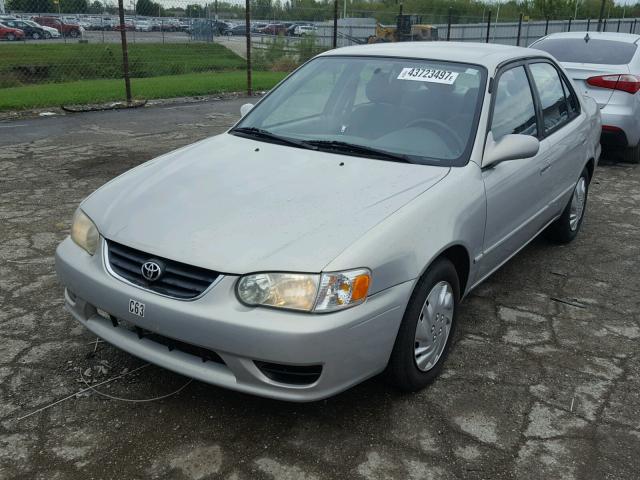 2T1BR12E12C564827 - 2002 TOYOTA COROLLA SILVER photo 2