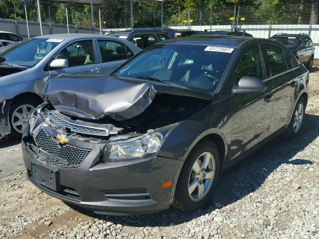 1G1PG5S97B7146398 - 2011 CHEVROLET CRUZE LT GRAY photo 2