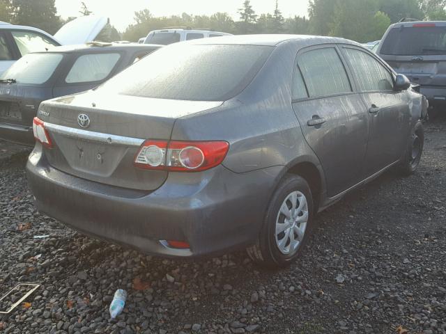 2T1BU4EE7DC926268 - 2013 TOYOTA COROLLA BA GRAY photo 4