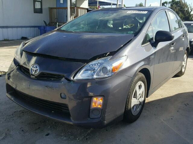 JTDKN3DU2A0232738 - 2010 TOYOTA PRIUS GRAY photo 2