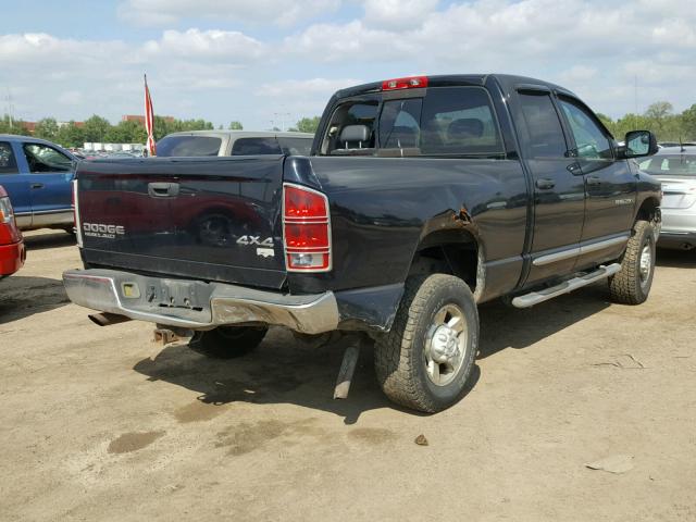 3D7KU28D94G106454 - 2004 DODGE RAM 2500 S BLACK photo 4