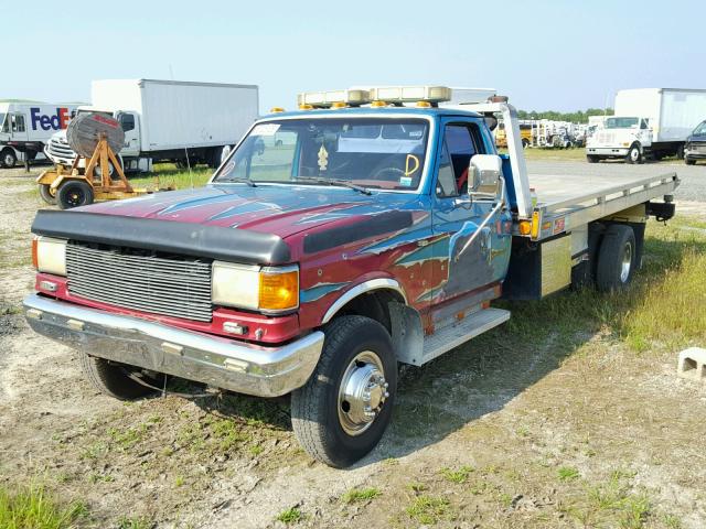 2FDLF47M9KCA72169 - 1989 FORD F SUPER DU BLUE photo 2