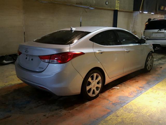 KMHDH4AE1DU997273 - 2013 HYUNDAI ELANTRA GL SILVER photo 4