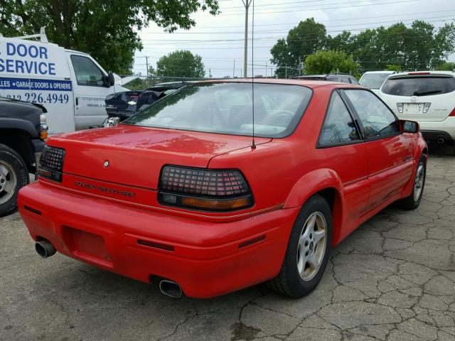 1G2WJ12M9SF271804 - 1995 PONTIAC GRAND PRIX RED photo 4