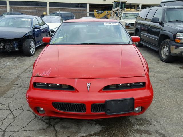 1G2WJ12M9SF271804 - 1995 PONTIAC GRAND PRIX RED photo 9