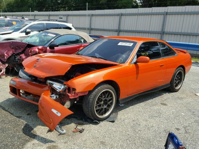 JN1AS44D2TW055797 - 1996 NISSAN 240SX BASE ORANGE photo 2