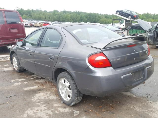 1B3ES56C33D247171 - 2003 DODGE NEON SXT GRAY photo 3