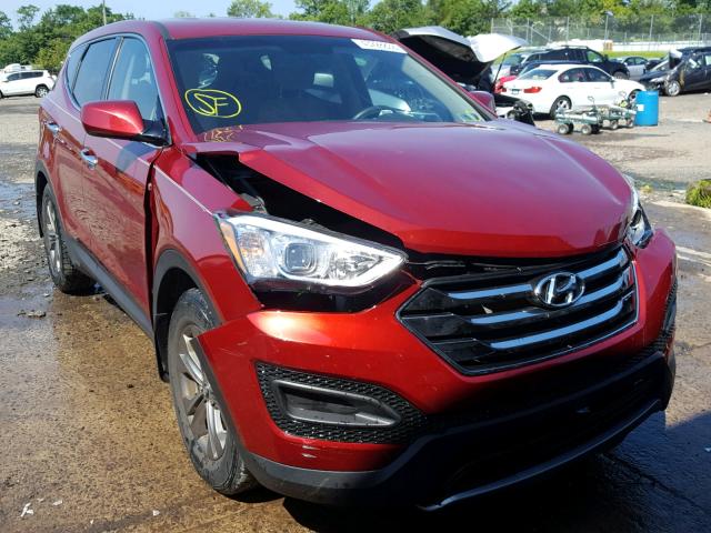 5XYZT3LB9DG106850 - 2013 HYUNDAI SANTA FE S RED photo 1