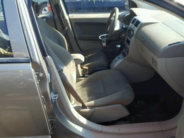 1B3HB28B58D750692 - 2008 DODGE CALIBER TAN photo 5