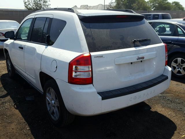 1J8FT47W48D691663 - 2008 JEEP COMPASS SP WHITE photo 3