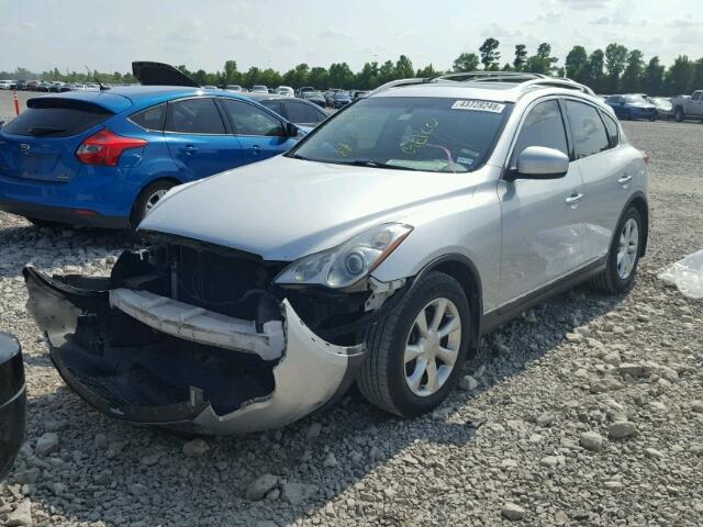 JNKAJ09E68M306431 - 2008 INFINITI EX35 BASE SILVER photo 2