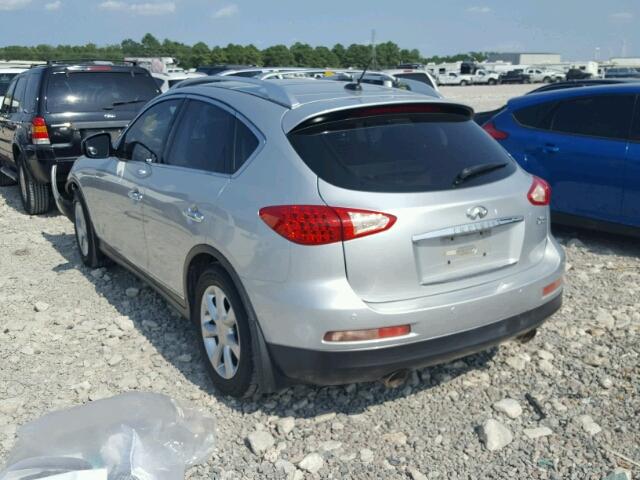 JNKAJ09E68M306431 - 2008 INFINITI EX35 BASE SILVER photo 3