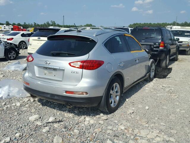 JNKAJ09E68M306431 - 2008 INFINITI EX35 BASE SILVER photo 4