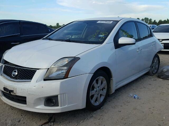 3N1AB6AP3CL779868 - 2012 NISSAN SENTRA 2.0 WHITE photo 2