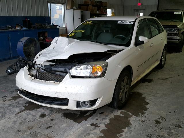 1G1ZT61806F253341 - 2006 CHEVROLET MALIBU MAX WHITE photo 2