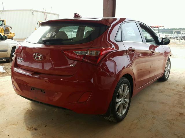 KMHD35LE1DU053684 - 2013 HYUNDAI ELANTRA GT RED photo 4