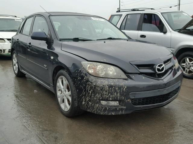 JM1BK343581861575 - 2008 MAZDA 3 HATCHBAC BLACK photo 1