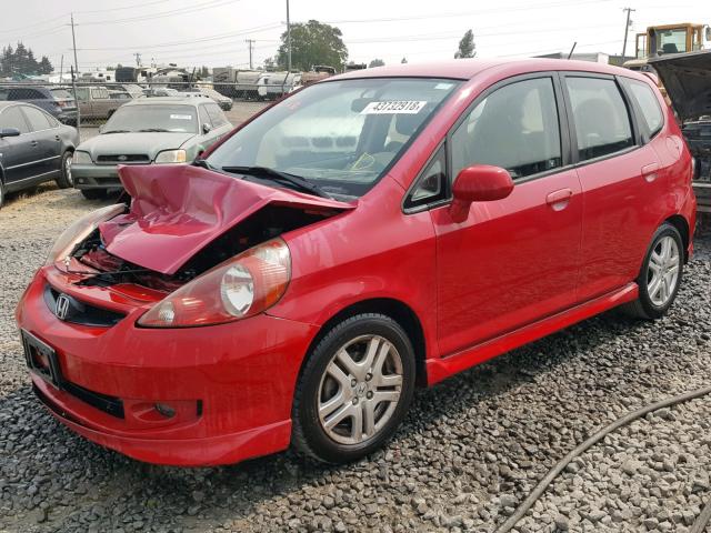 JHMGD37607S042115 - 2007 HONDA FIT S 红色 照片 2