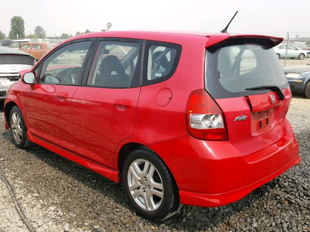 JHMGD37607S042115 - 2007 HONDA FIT S 红色 照片 3