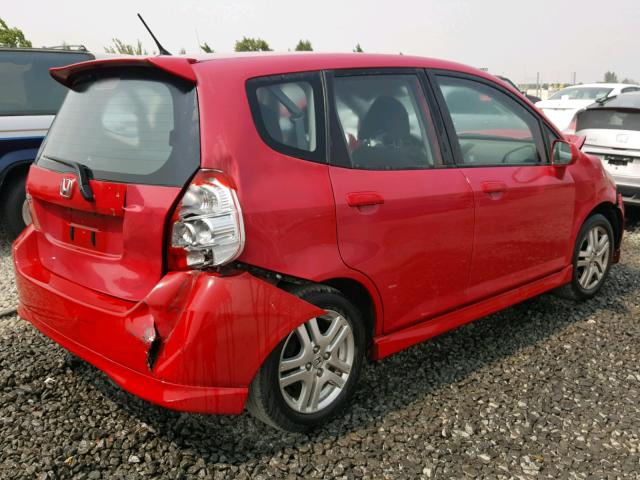 JHMGD37607S042115 - 2007 HONDA FIT S 红色 照片 4