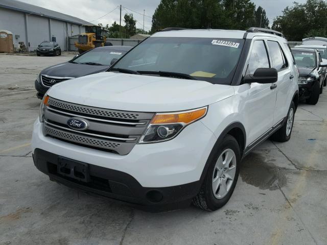 1FM5K7B84DGB18346 - 2013 FORD EXPLORER WHITE photo 2