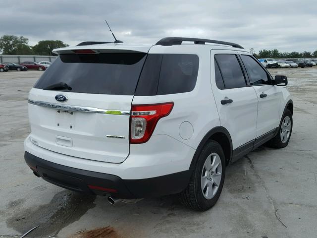 1FM5K7B84DGB18346 - 2013 FORD EXPLORER WHITE photo 4