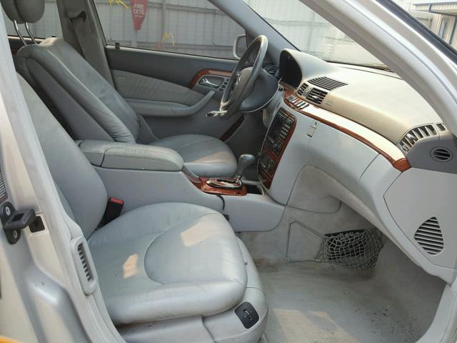 WDBNG70J11A165780 - 2001 MERCEDES-BENZ S 430 SILVER photo 5