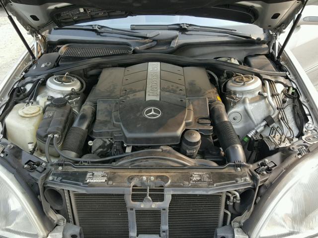 WDBNG70J11A165780 - 2001 MERCEDES-BENZ S 430 SILVER photo 7