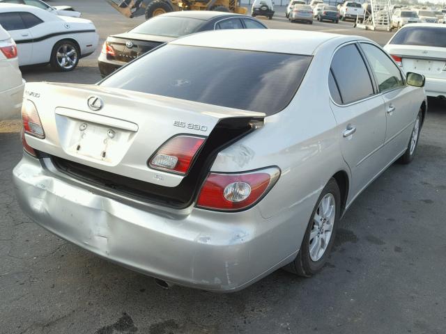 JTHBA30G945017908 - 2004 LEXUS ES 330 SILVER photo 4