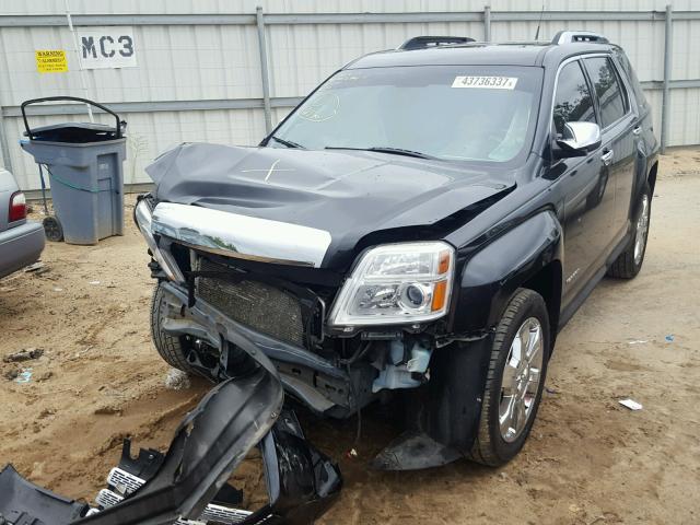 2GKFLWE55C6385905 - 2012 GMC TERRAIN BLACK photo 2